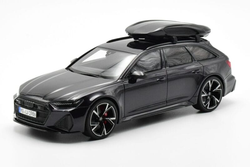 Audi RS6 C8 Avant Mythos Negro Con Techo de Carbono Edición Asia GT Spirit 1:18