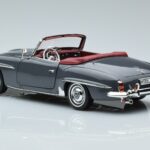 Mercedes 190 SL W121 Roadster Gris Norev 1:18