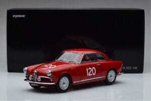 Alfa Romeo Giulietta SV #120 Mille Miglia 1956 Kyosho 1:18 08957A Metal - imagen 9 de 9