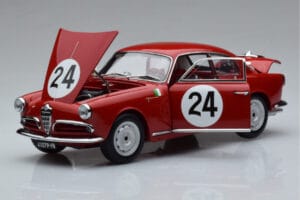 Alfa Romeo Giulietta SV #24 Targa Florio 1958 Kyosho 1:18 08957B Metal - imagen 2 de 9