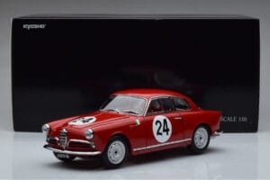 Alfa Romeo Giulietta SV #24 Targa Florio 1958 Kyosho 1:18 08957B Metal - imagen 9 de 9