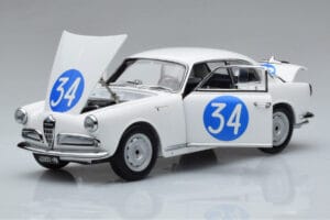 Alfa Romeo Giulietta SV #34 Targa Florio 1960 Kyosho 1:18 08957C Metal - imagen 2 de 9