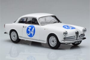 Alfa Romeo Giulietta SV #34 Targa Florio 1960 Kyosho 1:18 08957C Metal - imagen 5 de 9