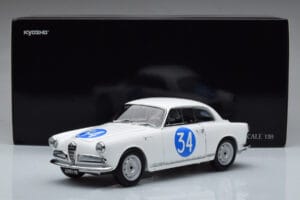 Alfa Romeo Giulietta SV #34 Targa Florio 1960 Kyosho 1:18 08957C Metal - imagen 9 de 9