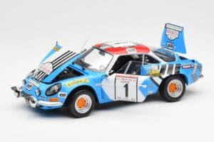 Alpine A110 1600S #1 Nicolas / Vial Winner Tour de Corse 1973 Kyosho 1:18 08485A Metal - imagen 2 de 8