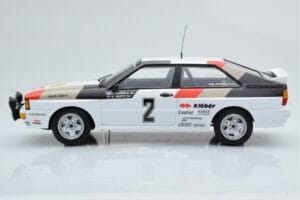 Audi Quattro Audi Sport #1 H. Mikkola / A. Hertz Winners International Swedish Rally 1981 Minichamps 1:18 155811102 Metal - imagen 3 de 6