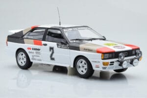 Audi Quattro Audi Sport #1 H. Mikkola / A. Hertz Winners International Swedish Rally 1981 Minichamps 1:18 155811102 Metal - imagen 4 de 6