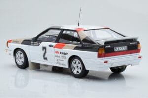 Audi Quattro Audi Sport #1 H. Mikkola / A. Hertz Winners International Swedish Rally 1981 Minichamps 1:18 155811102 Metal - imagen 5 de 6