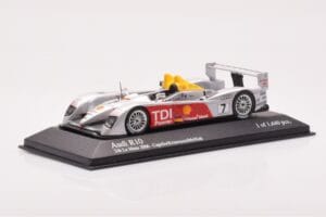 Audi R10 TDI LMP1 #7 R. Capello / T. Kristensen / A. McNish 24 Hours of Le Mans 2006 Minichamps 1:43 400061607 Metal - imagen 2 de 4