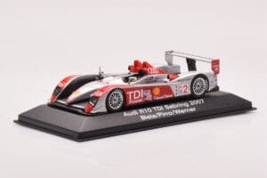 Audi R10 TDI LMP1 #2 F. Biela / E. Pirro / M. Werner 12 Hours of Sebring 2007 Minichamps 1:43 5020700233 Metal - imagen 2 de 4