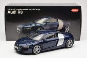 Audi R8 4.2 FSI V8 Azul Kyosho 1:18 09213BL Metal - imagen 8 de 8