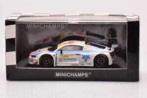 Audi R8 LMS #11 HCB Rutronik Racing L. di Grassi FIA GT World Cup Macau 2016 Minichamps 1:43 437171711 Metal - imagen 4 de 4