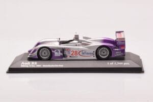 Audi R8 LMP900 #28 F. Biela / P. Kaffer / A. McNish 12 Hours of Sebring Winner 2004 Minichamps 1:43 4000412328