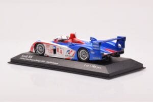Audi R8 #4 M. Ortelli / J-M. Gounon 1000km Spa 2005 Minichamps 1:43 400051304 Metal - imagen 3 de 4