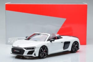 Audi R8 Spyder Performance Blanco Kengfai 1:18 VAKF-0351 Metal - imagen 11 de 11