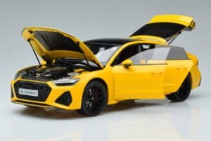 Audi RS7 C8 Sportback Amarillo Vossen Rims Edición Limitada Kengfai 1:18 VAKF-0335 Metal - imagen 2 de 8