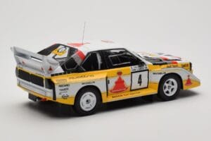 Audi Sport Quattro S1 E2 #4 S. Blomqvist / B. Cederberg Rally 1000 Lakes 1985 IXO 1:18 18RMC161A Metal - imagen 2 de 6