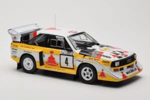 Audi Sport Quattro S1 E2 #4 S. Blomqvist / B. Cederberg Rally 1000 Lakes 1985 IXO 1:18 18RMC161A Metal - imagen 4 de 6