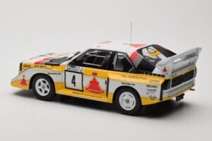Audi Sport Quattro S1 E2 #4 S. Blomqvist / B. Cederberg Rally 1000 Lakes 1985 IXO 1:18 18RMC161A Metal - imagen 5 de 6