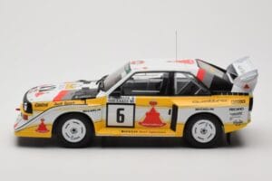 Audi Sport Quattro S1 E2 #6 H. Mikkola / A. Hertz Rally 1000 Lakes 1985 IXO 1:18 18RMC161B Metal - imagen 3 de 6