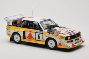 Audi Sport Quattro S1 E2 #6 H. Mikkola / A. Hertz Rally 1000 Lakes 1985 IXO 1:18 18RMC161B Metal - imagen 4 de 6