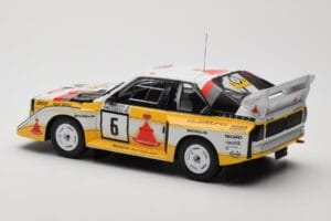 Audi Sport Quattro S1 E2 #6 H. Mikkola / A. Hertz Rally 1000 Lakes 1985 IXO 1:18 18RMC161B Metal - imagen 5 de 6