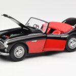 Austin-Healey 3000 Mk I Spider Negro Rojo Kyosho 1:18 08141KR - image 2 of 8