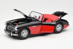 Austin-Healey 3000 Mk I Spider Negro Rojo Kyosho 1:18 08141KR Metal - imagen 2 de 8