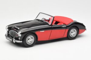 Austin-Healey 3000 Mk I Spider Negro Rojo Kyosho 1:18 08141KR