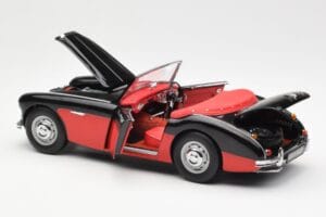 Austin-Healey 3000 Mk I Spider Negro Rojo Kyosho 1:18 08141KR Metal - imagen 5 de 8