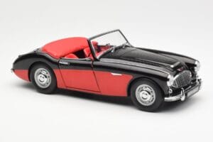 Austin-Healey 3000 Mk I Spider Negro Rojo Kyosho 1:18 08141KR Metal - imagen 6 de 8