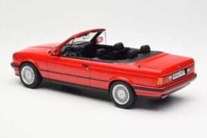 BMW 318i E30 Descapotable Rojo Norev 1:18 183210 Metal - imagen 5 de 6