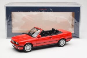 BMW 318i E30 Descapotable Rojo Norev 1:18 183210 Metal - imagen 6 de 6