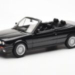 BMW 325i E30 Descapotable Negro Metálico Norev 1:18