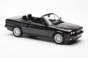 BMW 325i E30 Descapotable Negro Metálico Norev 1:18 183211 Metal - imagen 4 de 6