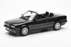 BMW 325i E30 Descapotable Negro Metálico Norev 1:18