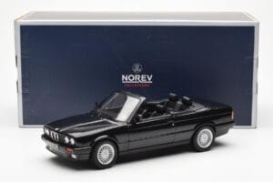 BMW 325i E30 Descapotable Negro Metálico Norev 1:18 183211 Metal - imagen 6 de 6