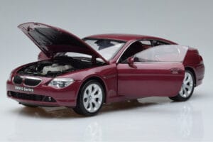 BMW 645Ci E63 Rojo Oscuro Kyosho 1:18 08701CR Metal - imagen 2 de 7