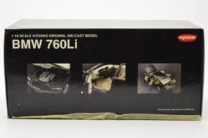 BMW 760Li E66 Negro Kyosho 1:18 08572BK Metal - imagen 8 de 9