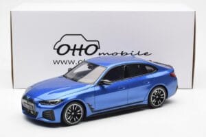 BMW i4 M50 G26 Azul Otto 1:18 OT453 Resina - imagen 6 de 6