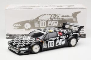 BMW M1 #111 Team MK Motorsport J-L. Witmeur / Krankenberg / Libert 24 Hours of Le Mans 1986 Minichamps 1:18 180862911 Metal - imagen 8 de 8
