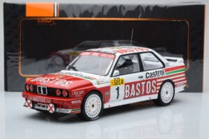 BMW M3 E30 Bastos #1 R. Ravaglia / E. Pirro / E. Van de Poele 24 Hours of Spa 1991 IXO 1:18 18RMC081A Metal - imagen 6 de 6