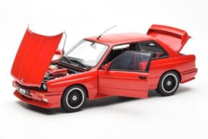 BMW M3 E30 Sport Evolution Cecotto Edition Rojo AUTOart 1:18 70566 Metal - imagen 2 de 8