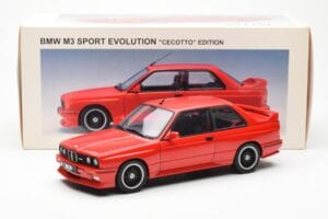 BMW M3 E30 Sport Evolution Cecotto Edition Rojo AUTOart 1:18 70566 Metal - imagen 8 de 8