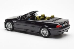 BMW M3 E46 Cabriolet Negro Kyosho 1:18 80430024431 Metal - imagen 7 de 8