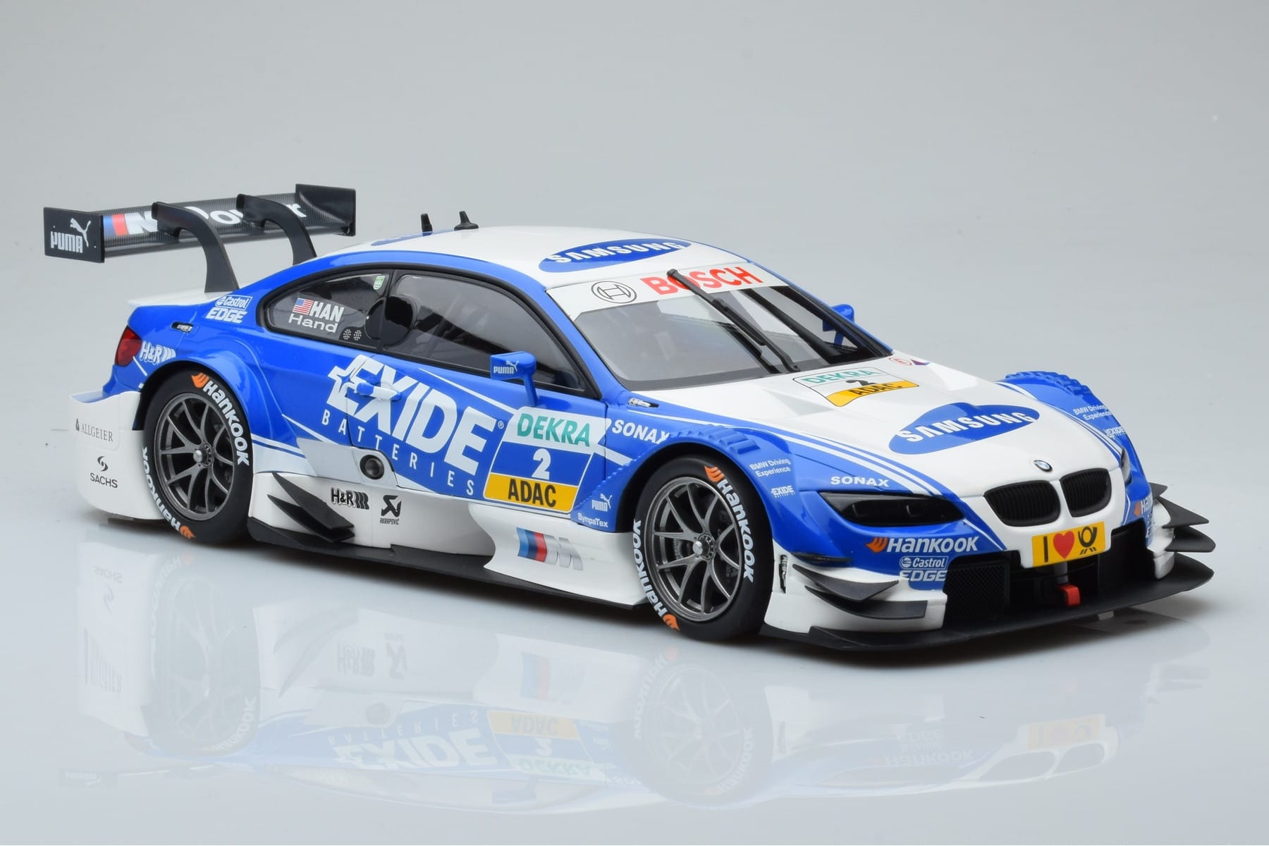 BMW M3 #2 BMW Team RMG A.J. Hand DTM 2012 Minichamps 1:18 100122202 Metal - imagen 5 de 8