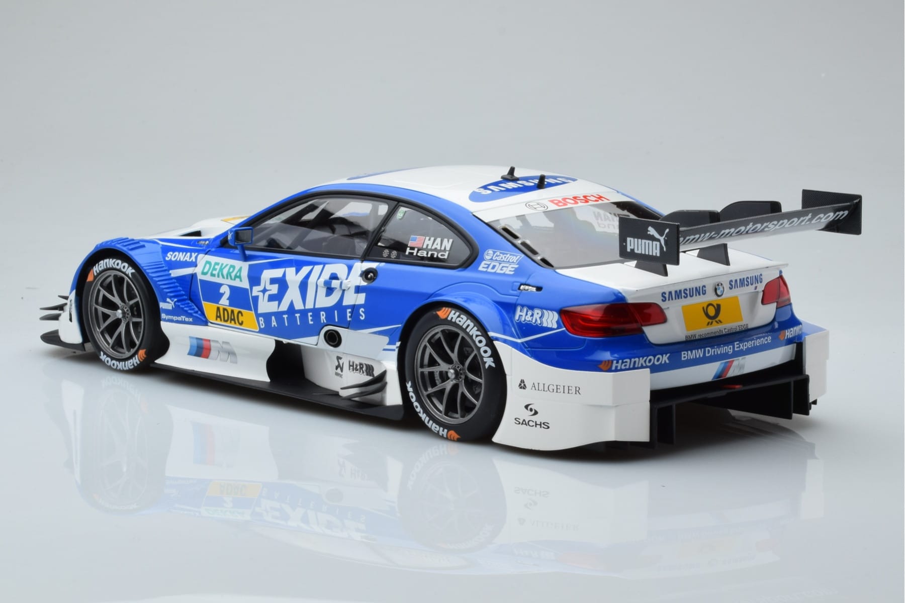 BMW M3 #2 BMW Team RMG A.J. Hand DTM 2012 Minichamps 1:18 100122202 Metal - imagen 6 de 8