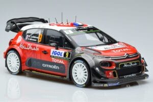 Citroen C3 WRC #9 S. Lefebvre / G. Moreau Tour de Corse 2017 Norev 1:18 181633 Metal - imagen 4 de 6