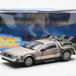 DeLorean DMC-12 Time Machine Back to the Future Plata Sun Star 1:18 - image 2 of 8
