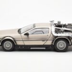DeLorean DMC-12 Time Machine Back to the Future Plata Sun Star 1:18 - image 3 of 8